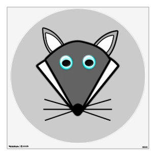 Cute Halloween Wolf Wall Decal