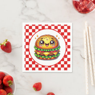 Cute Hamburger lovers party Napkins