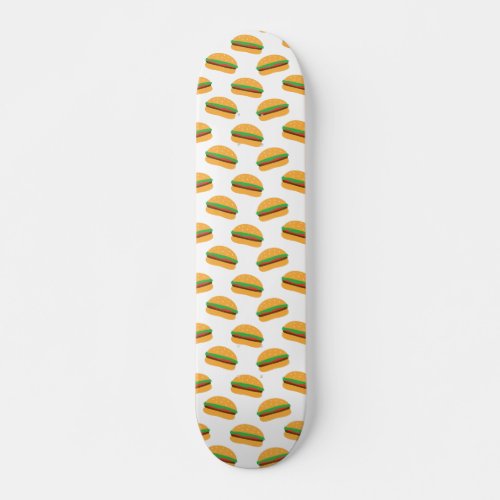 Cute Hamburger Pattern Skateboard