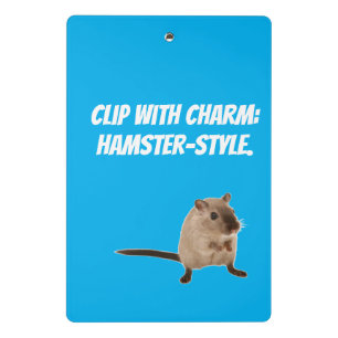 cute hampster notebook mini clipboard