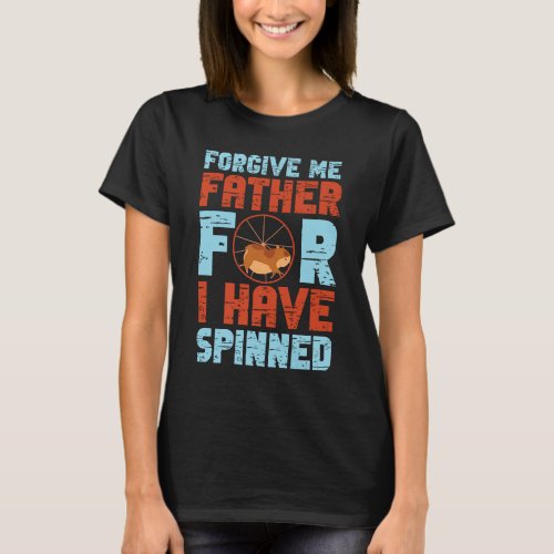 Cute Hamster Christian Faith Pun Wheel Forgive Me  T_Shirt
