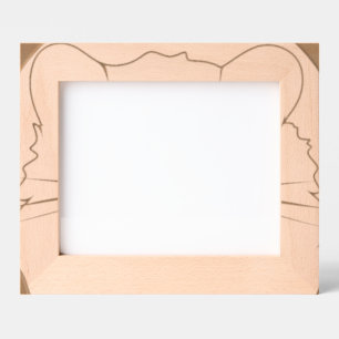 Cute hamster face with colorful fur: Animal lover Engraved Frames
