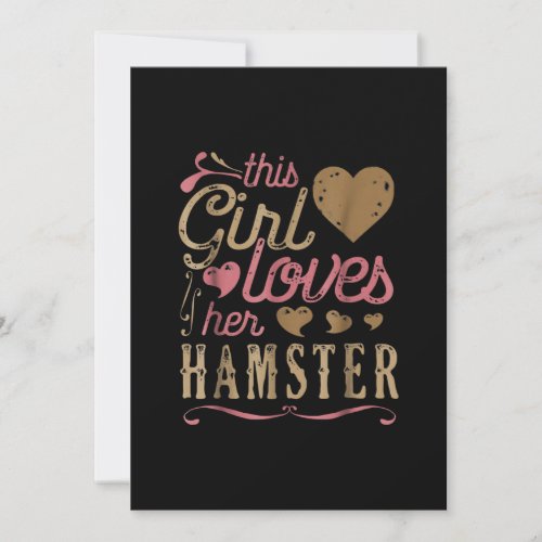 Cute Hamster For This Girl Lovers Announcement