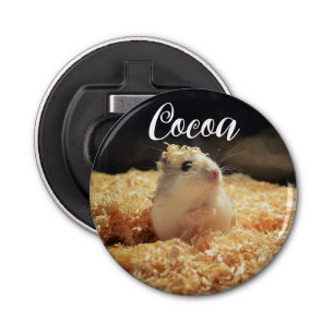 Cute Hamster Gift For Hamster Lovers Bottle Opener