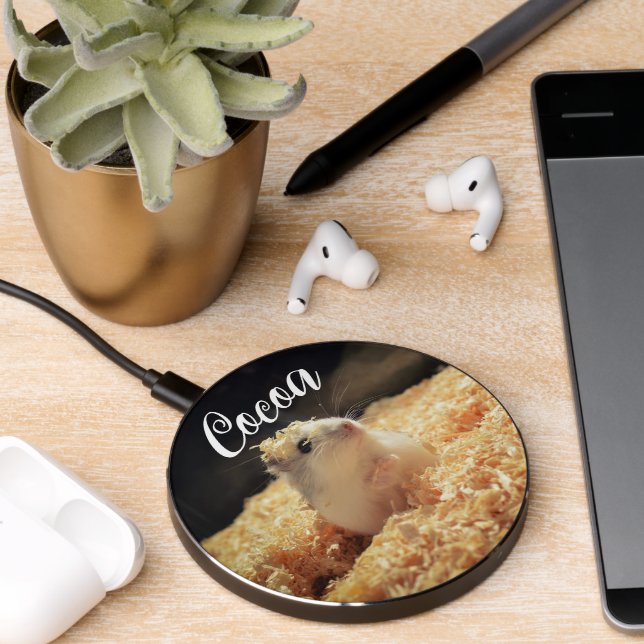 Cute Hamster Gift For Hamster Lovers Wireless Char (Desk 2)