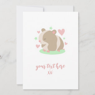 Cute Hamster Holiday Card