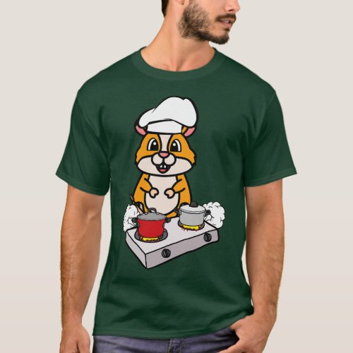 Cute Hamster is cooking T_Shirt