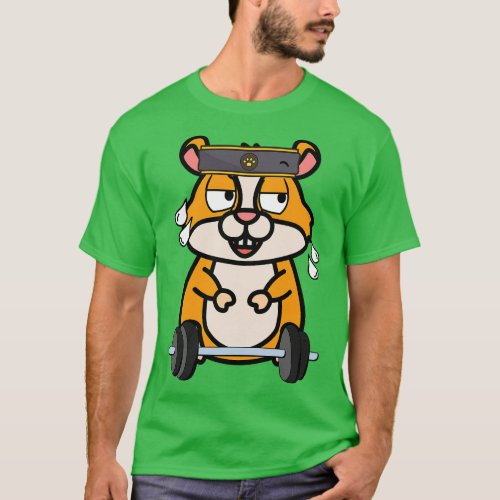 Cute hamster is exercising T_Shirt