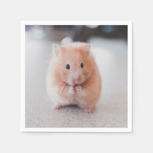 Cute Hamster Love Animals Napkins