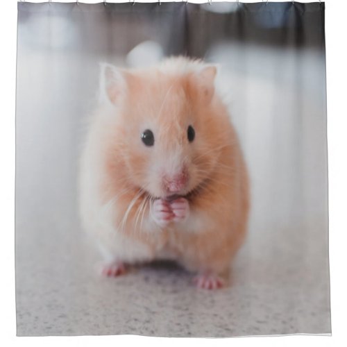 Cute Hamster Love Animals Shower Curtain