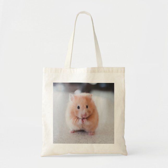Cute Hamster Love Animals Tote Bag (Front)