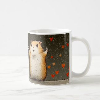 Cute Hamster Love Mug | Adorable Fluffy Hamster wi