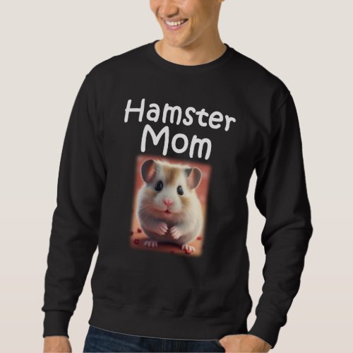Cute Hamster Mom Hammy Pet Animal Owner Sweatshirt