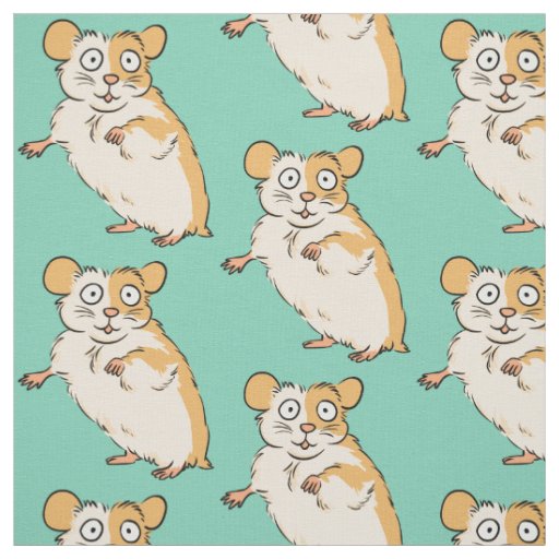 Cute Hamster Pattern Fabric Zazzle
