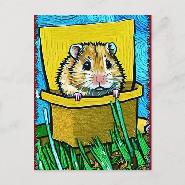 Cute Hamster Postcard (Front)