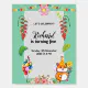 Cute Hamster Themed Kid's Birthday Party Foam Board | Zazzle