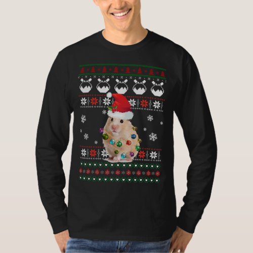 Cute Hamster Ugly Sweater Christmas Light Pajama G