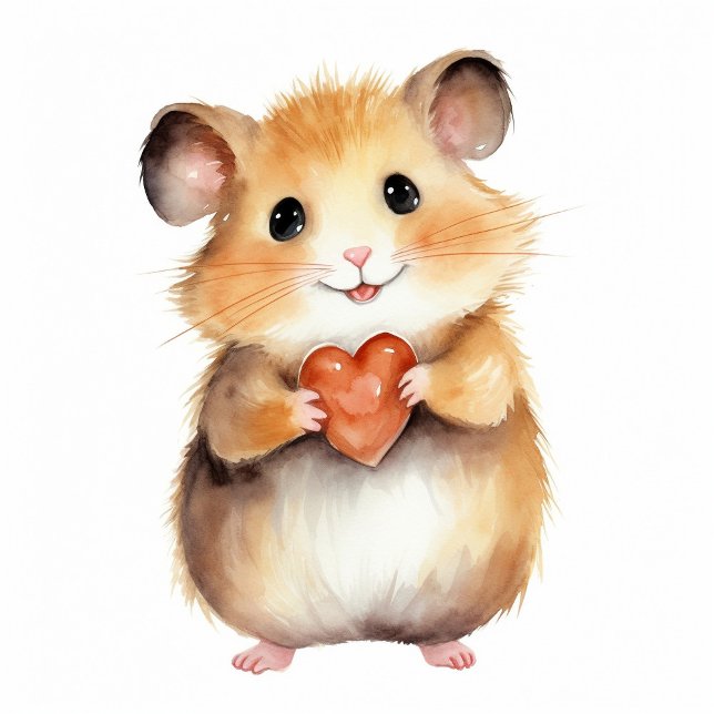 Cute Hamster with Heart Neck Tie (Creator Uploaded)
