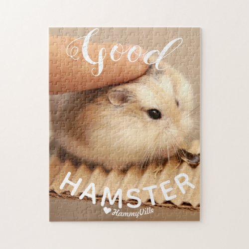 Cute Hamter being a Good Hamster Jigsaw Puzzle