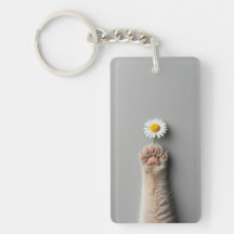 cute hand cat with flower