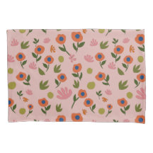 Cute hand drawing flower pattern Pillowcase