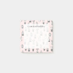 Cute Hand Drawn Cactus Pattern Post-it Notes