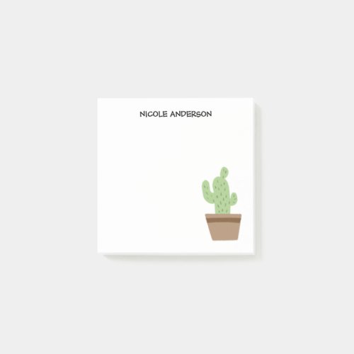 Cute Hand_drawn Cactus Post_it Notes