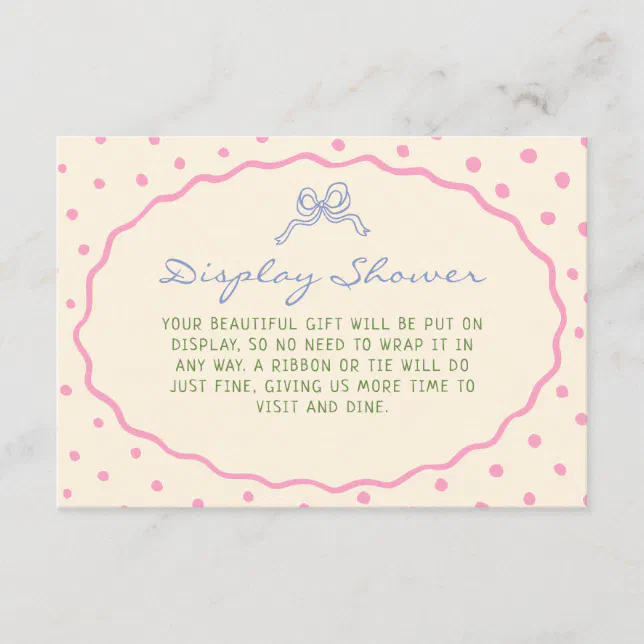 Cute Hand Drawn Colorful Display Shower Enclosure Card | Zazzle