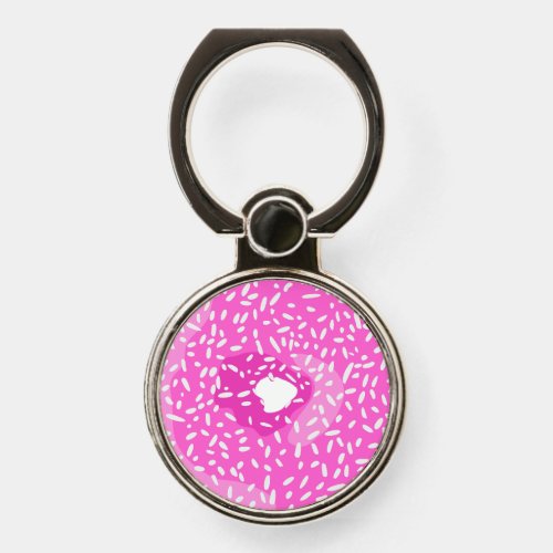 Cute hand drawn donut Baby and Kids concept Phone Ring Stand