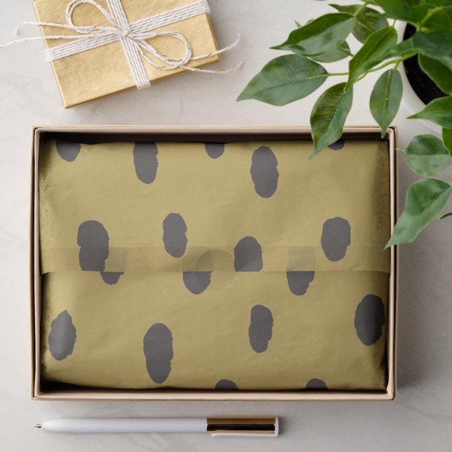 Cute Hand Drawn Polka Dot Pattern Tissue Paper (Gift)