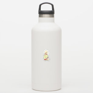 Cute Hand-Drawn Poodle In Yellow Sweater Sticker