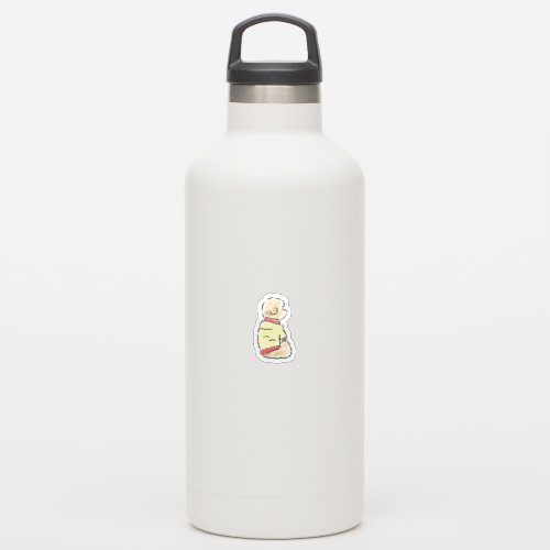 Cute Hand-Drawn Poodle In Yellow Sweater Sticker