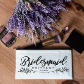 Cute Hand Drawn Round Leaves Canvas Cosmetic Bag (Top)