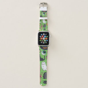 Cute hand drawn seamless patterns with cute hand d apple watch band