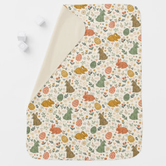 Cute Hand Drawn Spring Bunnies - Baby Blanket