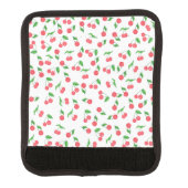 cute hand drawn watercolor cherry pattern luggage handle wrap (Front)