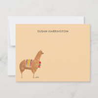 Cute Hand-Illustrated Llama Alpaca Personalized