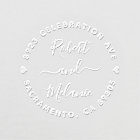 Cute Hand-written Names Wedding Return Address