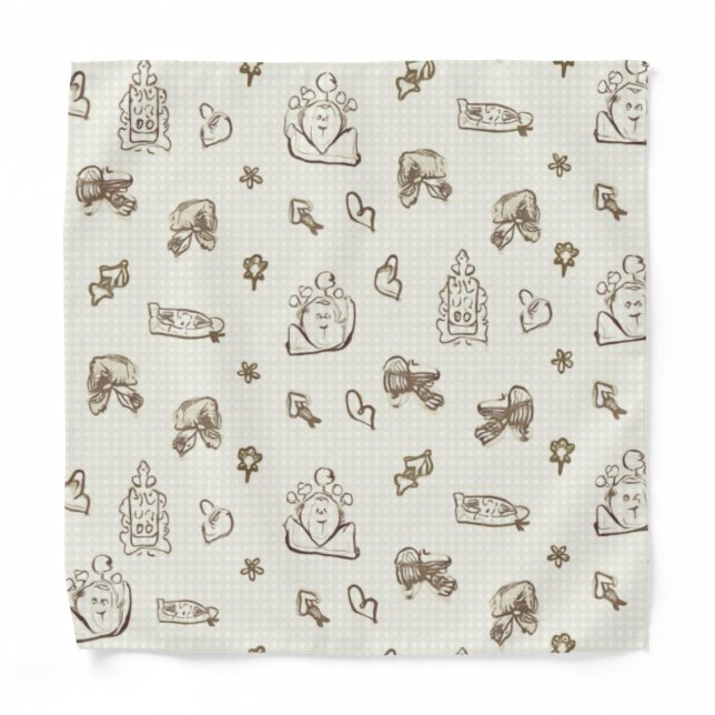 Cute handkerchief bandana (Front)