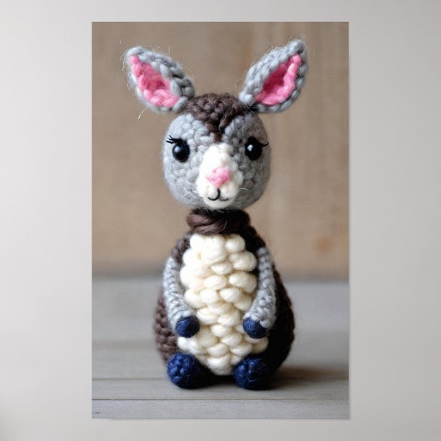 Cute Handmade Amigurumi Poster (Front)