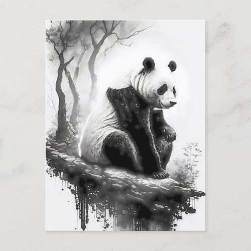 Cute handsome kind Panda Bear Postcard