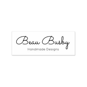 Cute Handwritten Script  Rubber Stamp