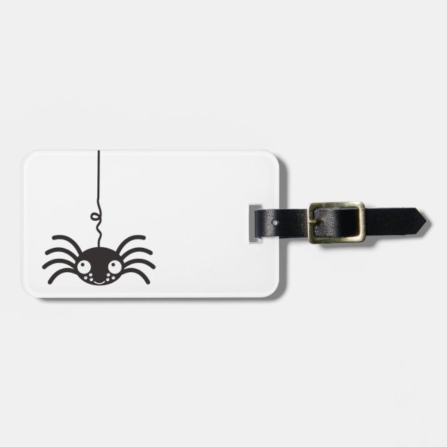 cute hanging spider with little eyes luggage tag (Front Horizontal)