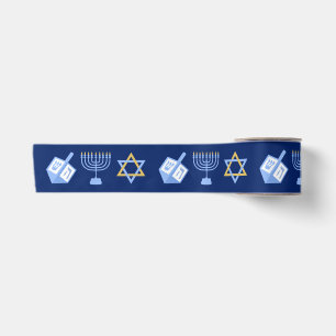 Cute Hanukkah Pattern Satin Ribbon