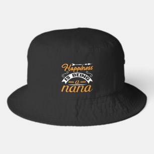 Cute happiness Nana word art  Bucket Hat