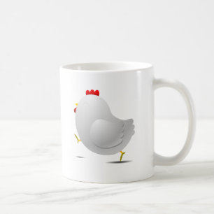 Cute happpy chicken cartoon charactor coffee mug