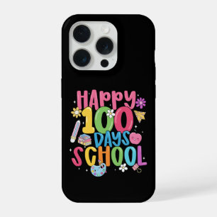 Cute happy 100 days of school first day of school iPhone 15 pro case