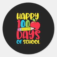 Cute Happy 100 Days Of School Teachers And Kids 1.