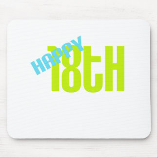 Cute, "Happy 18th Birthday" Mouse Pad