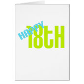 Cute, "Happy 18th" design (Front)